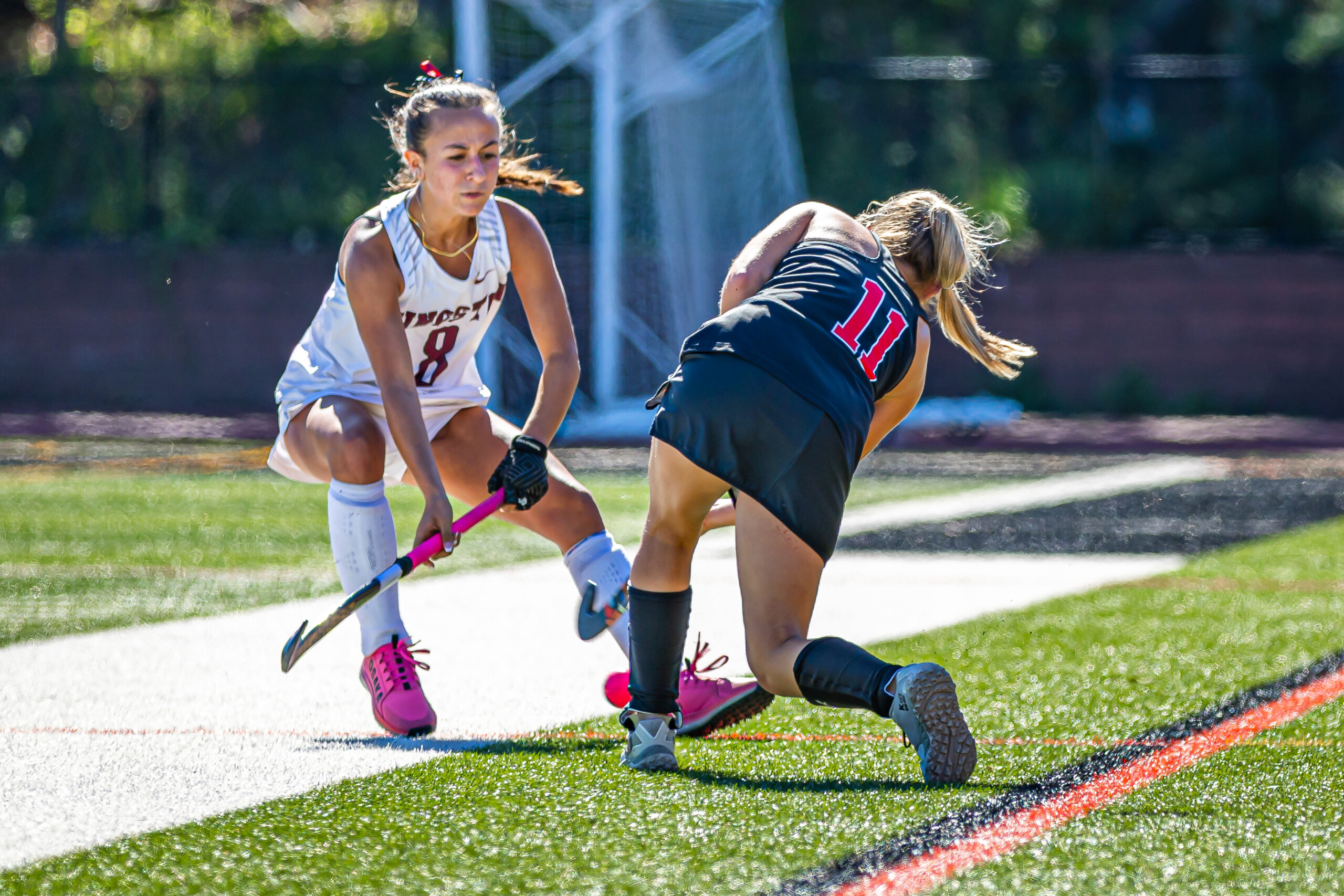(PHOTO: Rye Field Hockey's Liv Prata (#11) from a game on September 20, 2025. Credit: Maureen Tsuchida.)