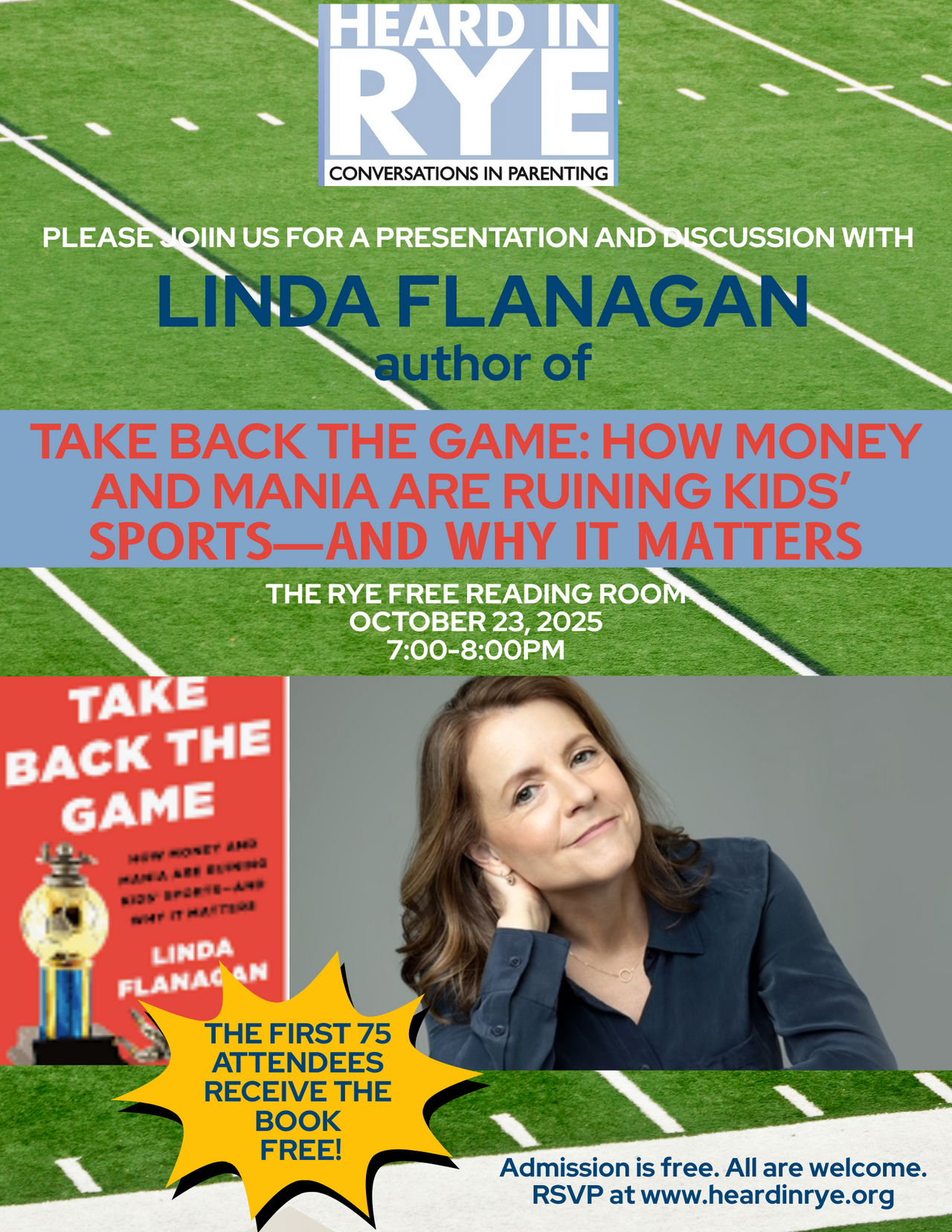 Heard in Rye 2025-10-23 Youth Sports: "Take Back the Game" with Linda Flanagan