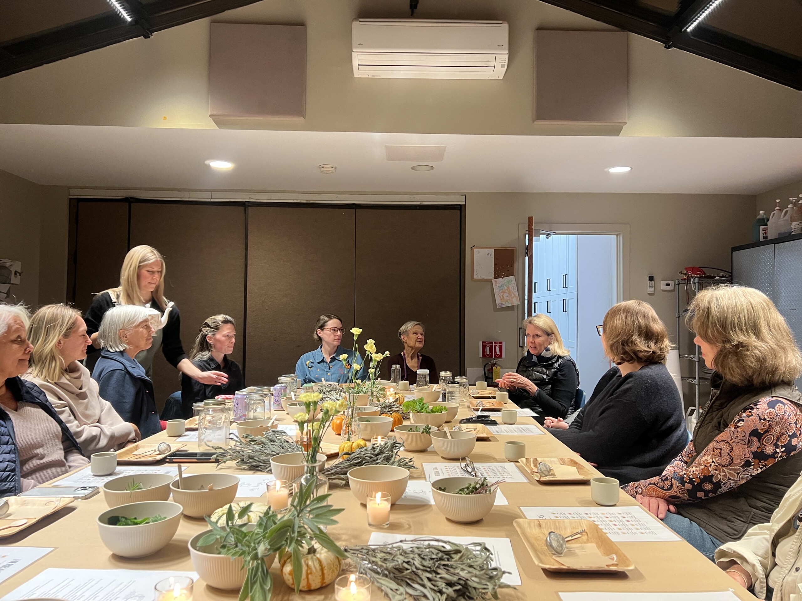 (PHOTO: Herbal tea making workshop run by The Little Garden Club of Rye. Contributed.)