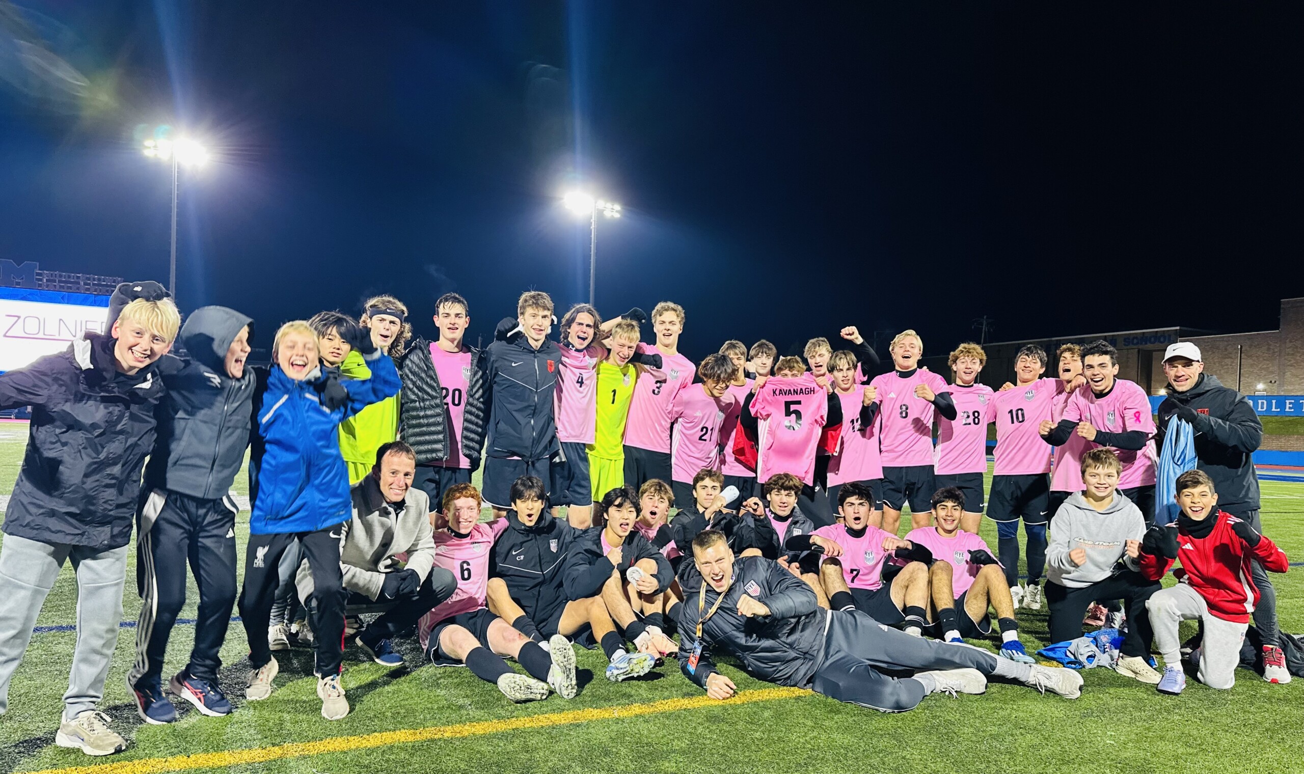 (PHOTO: The 2025 Rye Boys Soccer team: New York State finalists. Credit: Daniela Kehoe.)