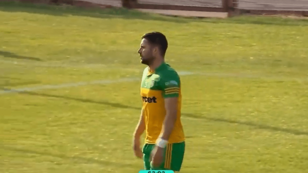 (PHOTO: Brendan McCole playing for Donegal v Monaghan during the 2023 Football Championship. Source: Youtube.)