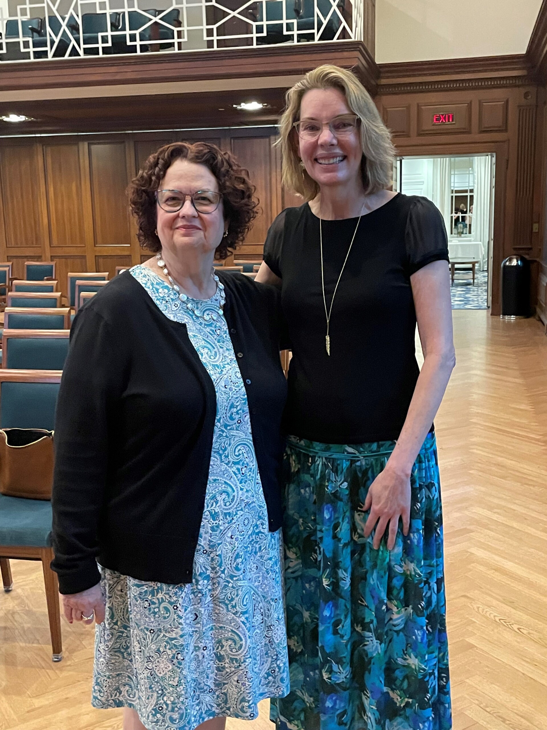 (PHOTO: Cathy Levy of the Osborn Foundation and Fiona Davis, best-selling author and speaker at The Osborn’s Wellspring series. Contributed.)