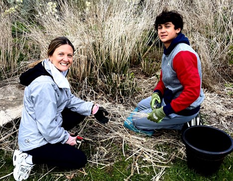 (PHOTO: Gardening is a great parent/teen activity in any season at the Jay Heritage Center. Contributed: Jay Heritage Center, Kim Crichlow.)
