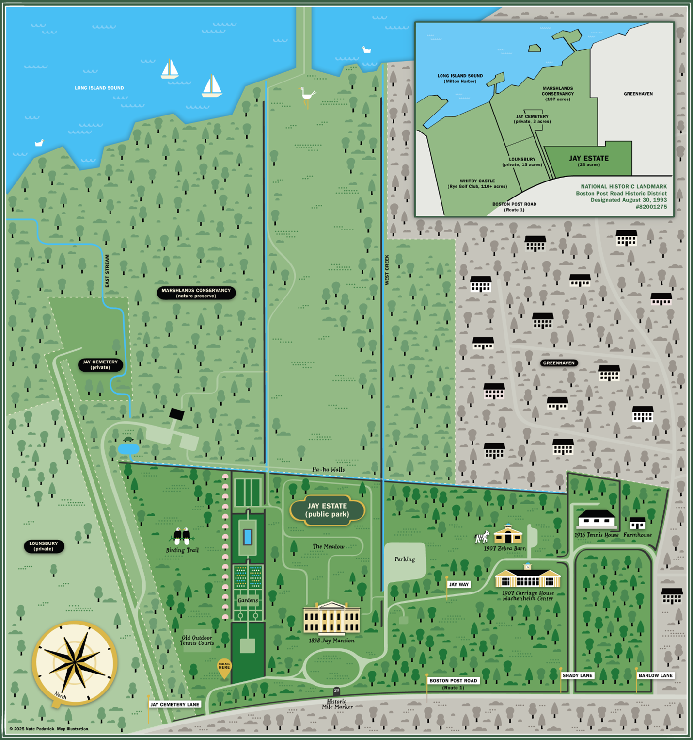 (PHOTO: New map for the Boston Post Road District by Nate Padavik. Contributed.)