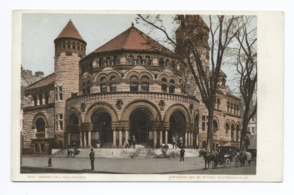 (PHOTO: Osborn Hall, Yale College, New Haven, Conn. 1901. Public Domain.)