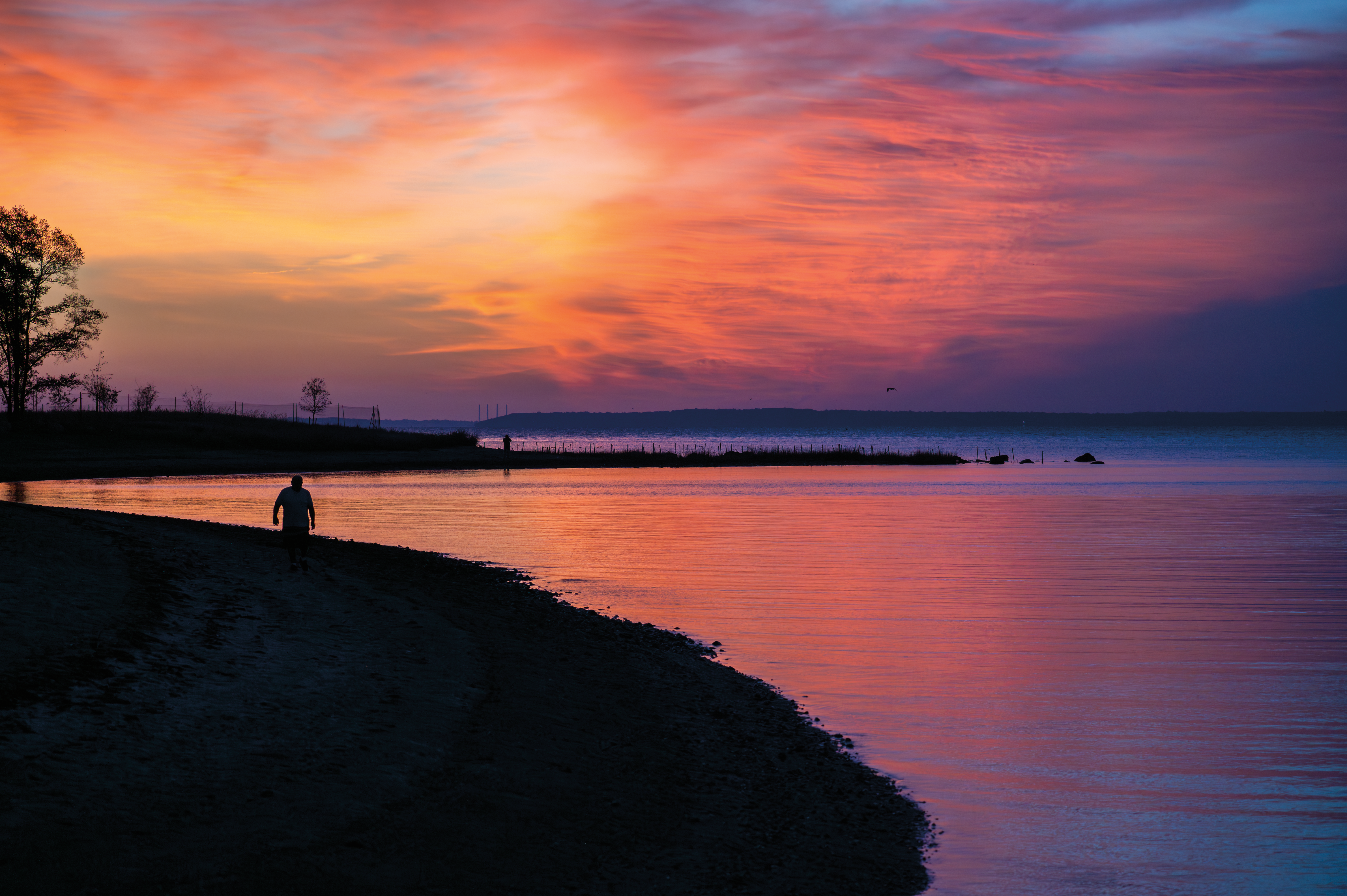 (PHOTO: Painted Sky. When the entire world turned red for just a few fleeting minutes. By Stacey Massey, author of First Light, Rye.)