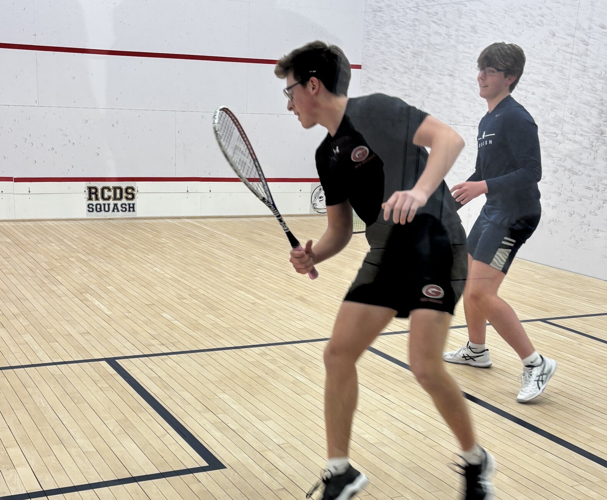 (PHOTO: Rye Boys Squash's Michael Talbott from January 2026. Contributed.)