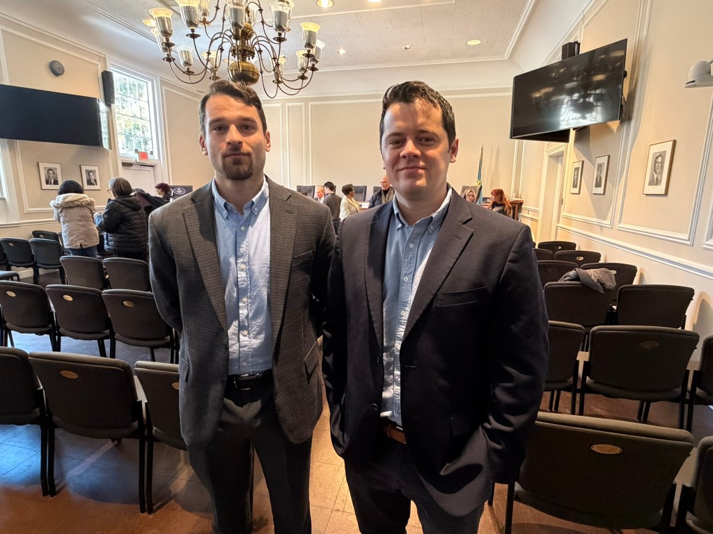 (PHOTO: The City of Rye inauguration ceremony on January 4, 2026. Assistant City Manager John Sullivan and Interim City Manager Brian Shea.)