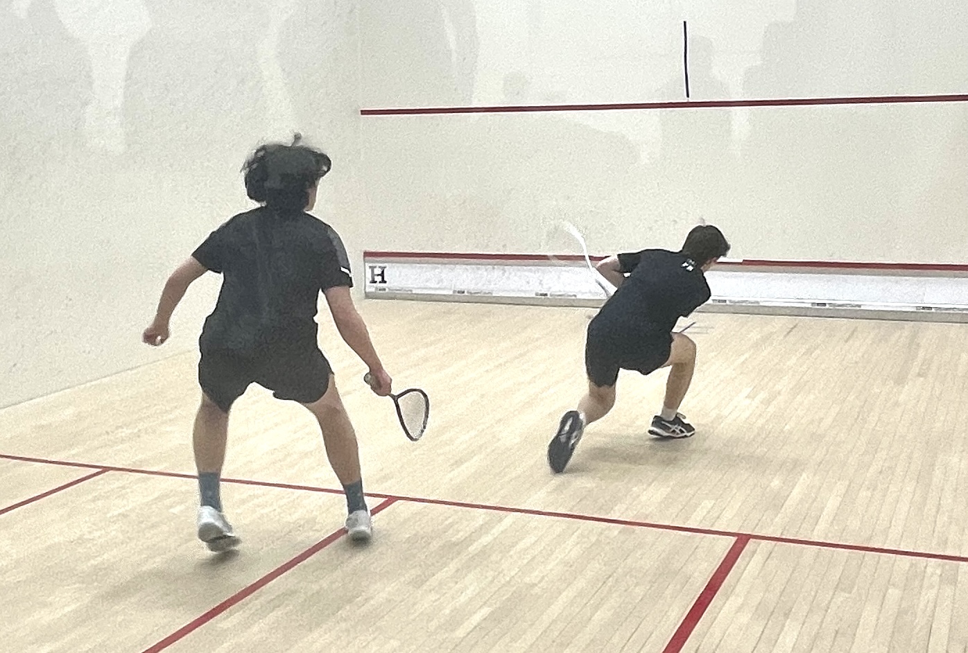 (PHOTO: Rye Boys Squash's Philip Nemeth from a match against Hackley on January 22, 2026. Contributed.)