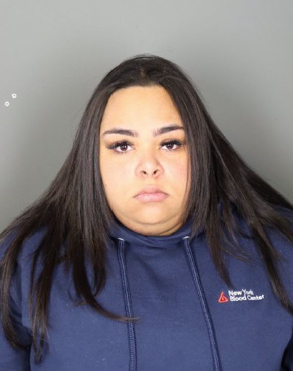(PHOTO: New York Blood Center employee Jaynice Almonte, age 21 of Middletown, New York, was arrested by Rye PD on January 2, 2026 and charged with the unauthorized use of a vehicle in the third degree. Credit: Rye PD.)