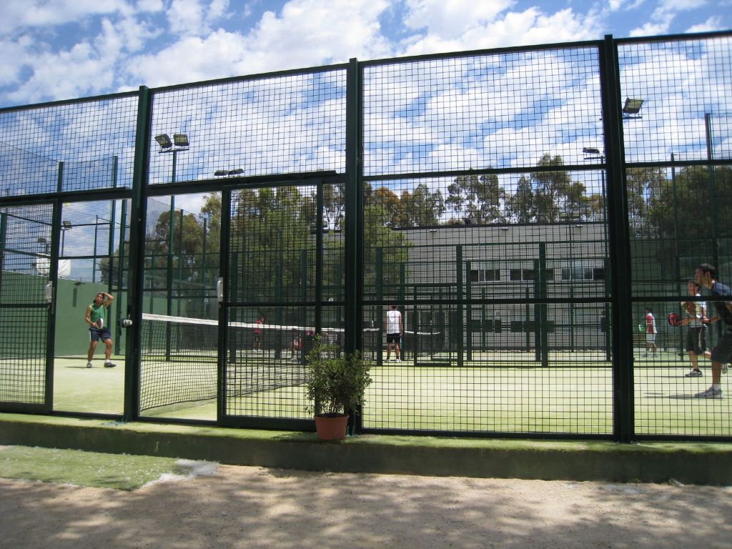 (PHOTO: Padel players on outdoor padel courts - Manursing Island Club is planning to install two padel courts. Padel is a racquet sport that combines elements of tennis and squash. Credit: Jacky Cheong under CC 2.0.)