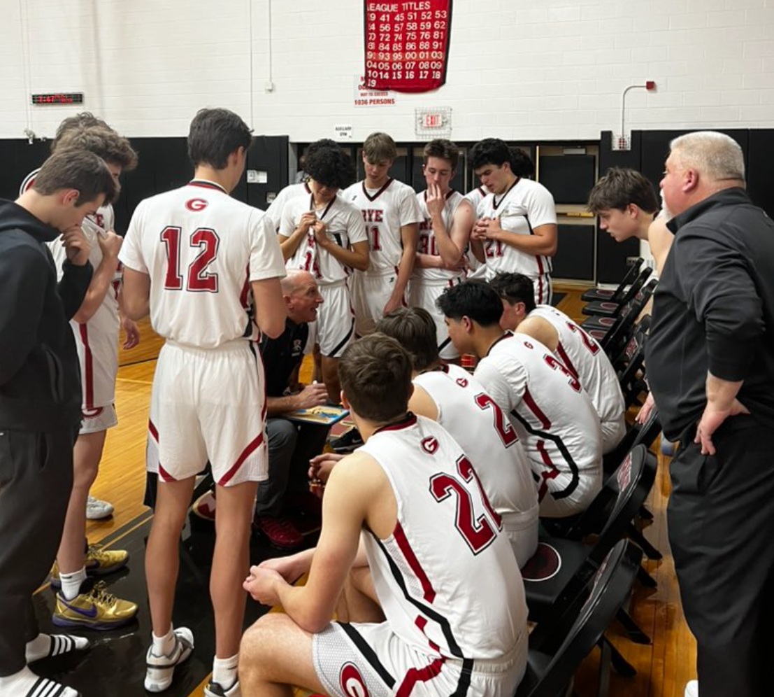 (PHOTO: The Rye Basketball Team from January 10, 2025. Credit: RyeAthletics.)