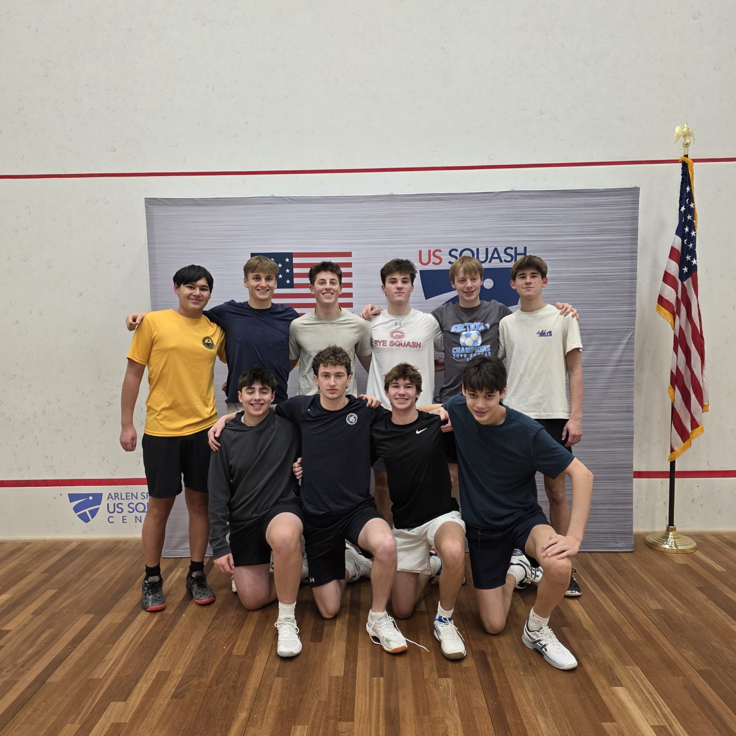 (PHOTO: The Rye Boys Squash team at Nationals in February 2026. Contributed.)