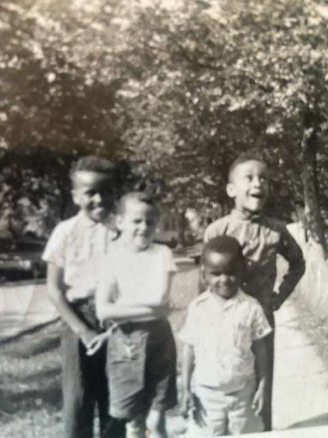(PHOTO: Brother Samuel Anderson, Marion Anderson, nephew George Davis, brother George Anderson on Florence Avenue, Rye, NY. Circa 1964-1965. Contributed.) 