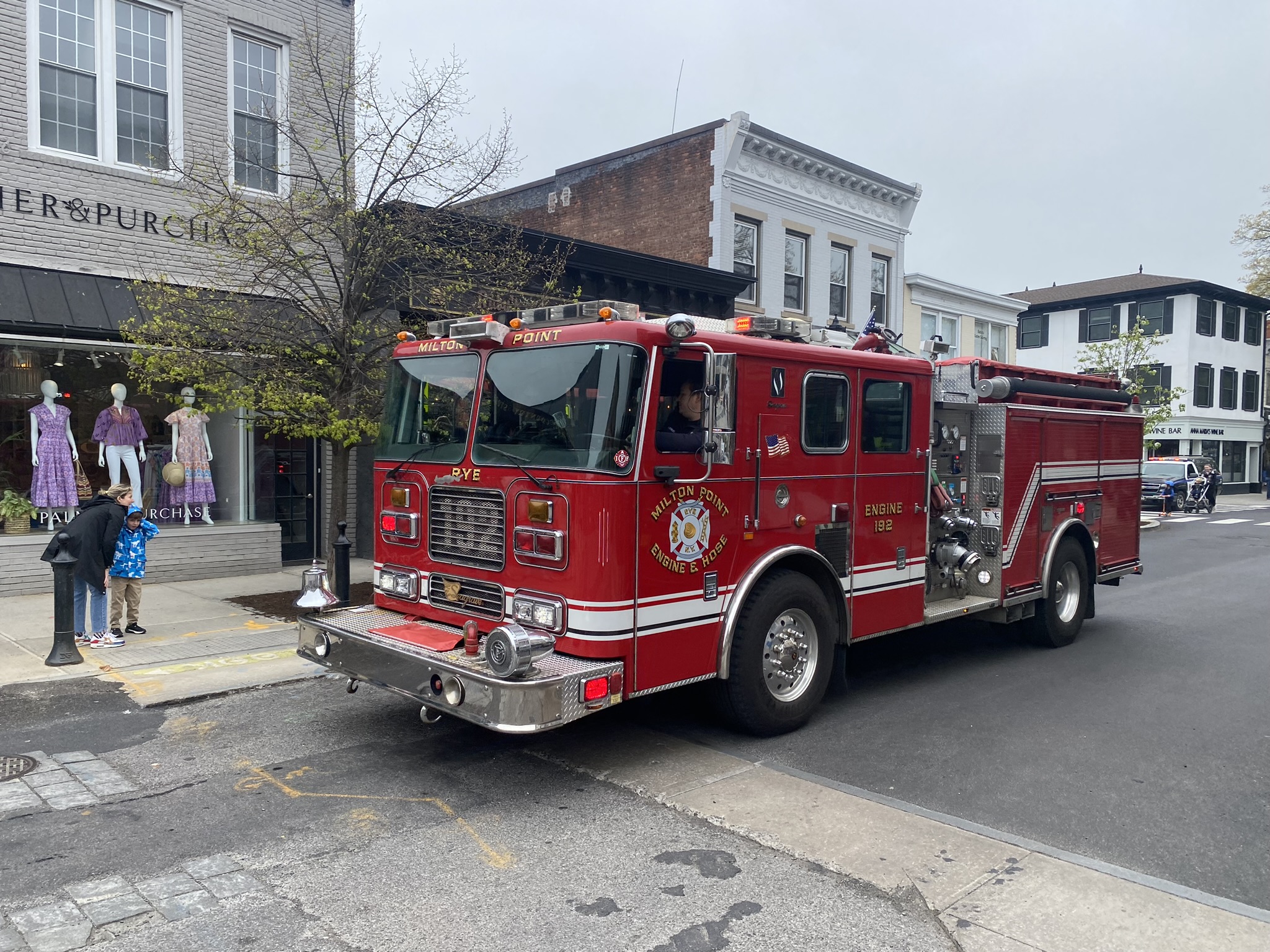 (PHOTO: The current Rye FD Engine 192 at the 2023 Rye Little League Parade. Rye City Council will vote on a $1.5 million expenditure on a new replacement engine on February 25, 2026.)