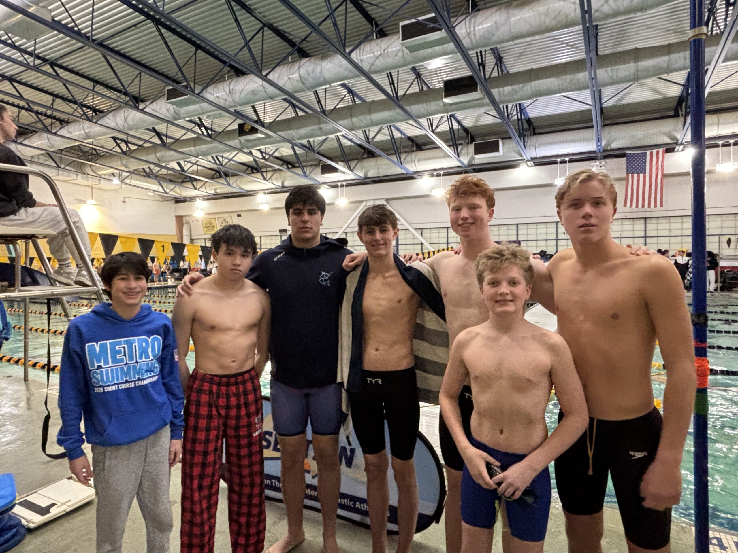 (PHOTO: The Rye - Rye Neck - Blind Brook Swim and Dive team at Sectionals from February 9-11, 2026. Contributed.)