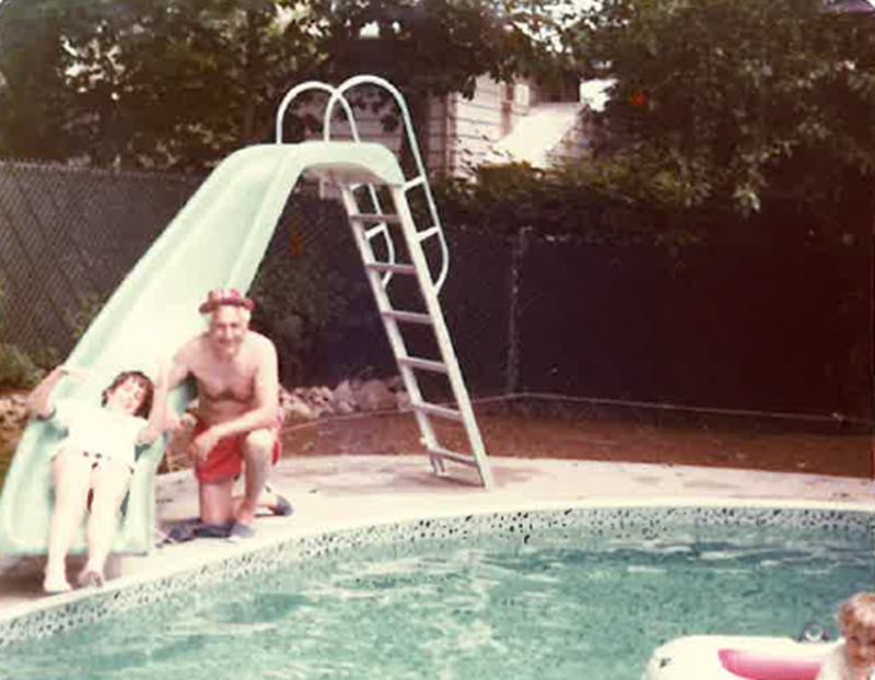 (PHOTO: Sandy Chittenden at her grandparent's pool on Walker Avenue circa 1975-76. Contributed.)