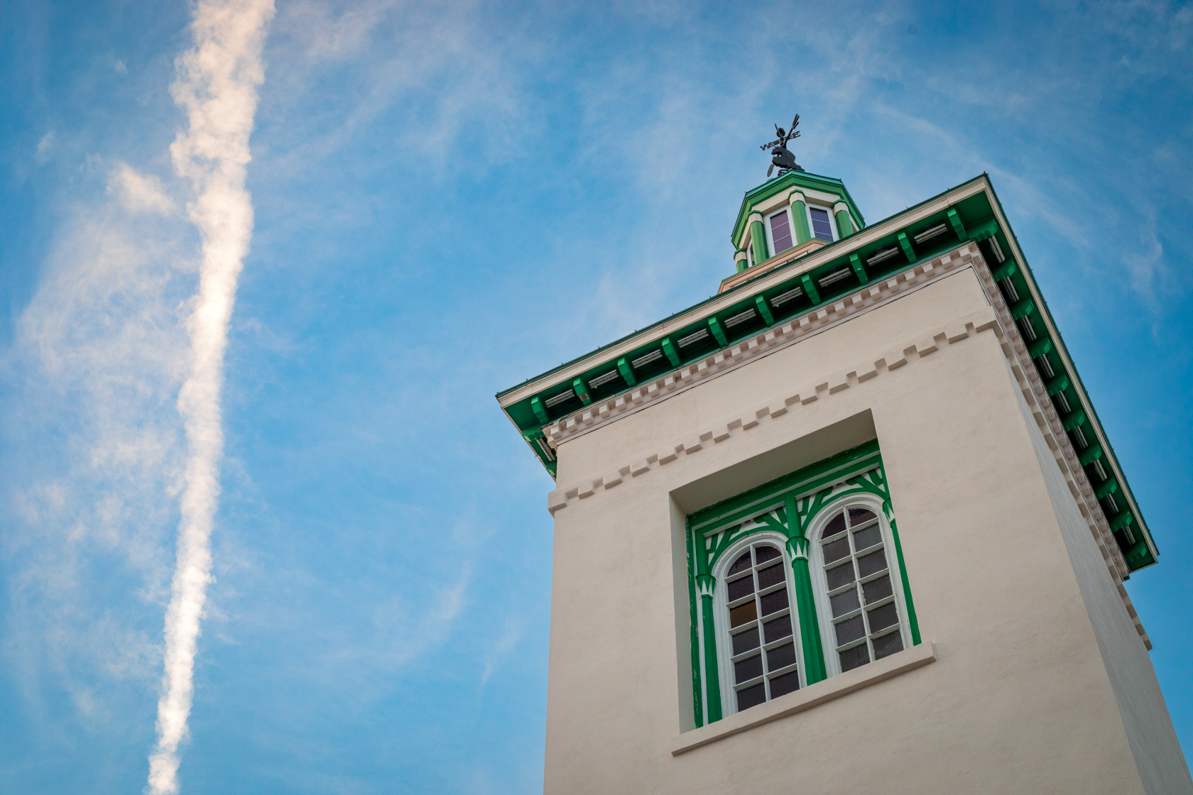 (PHOTO: North Tower Façade, the Bathhouse at Playland Park. By Christine Gregg.)