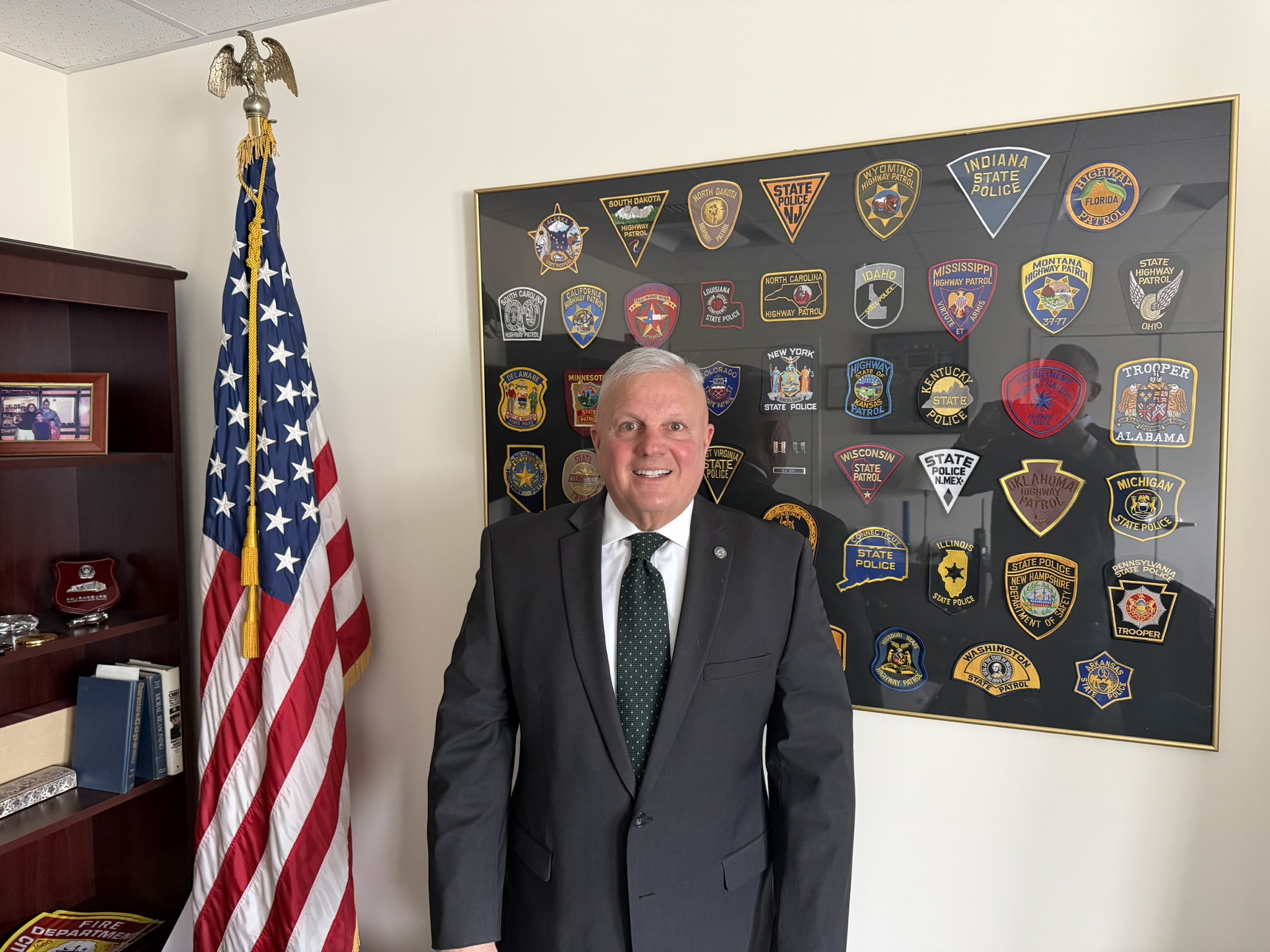 (PHOTO: Rye Public Safety Commissioner Mike Kopy in his office on March 2, 2026.)
