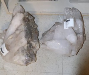 (PHOTO: Alledged rock reprobate. On March 31, 2026 Rye PD arrested Kyle Folkes in an undercover operation in connection to the theft of these two geodes from Rye Arts Center. Source: Rye PD.)