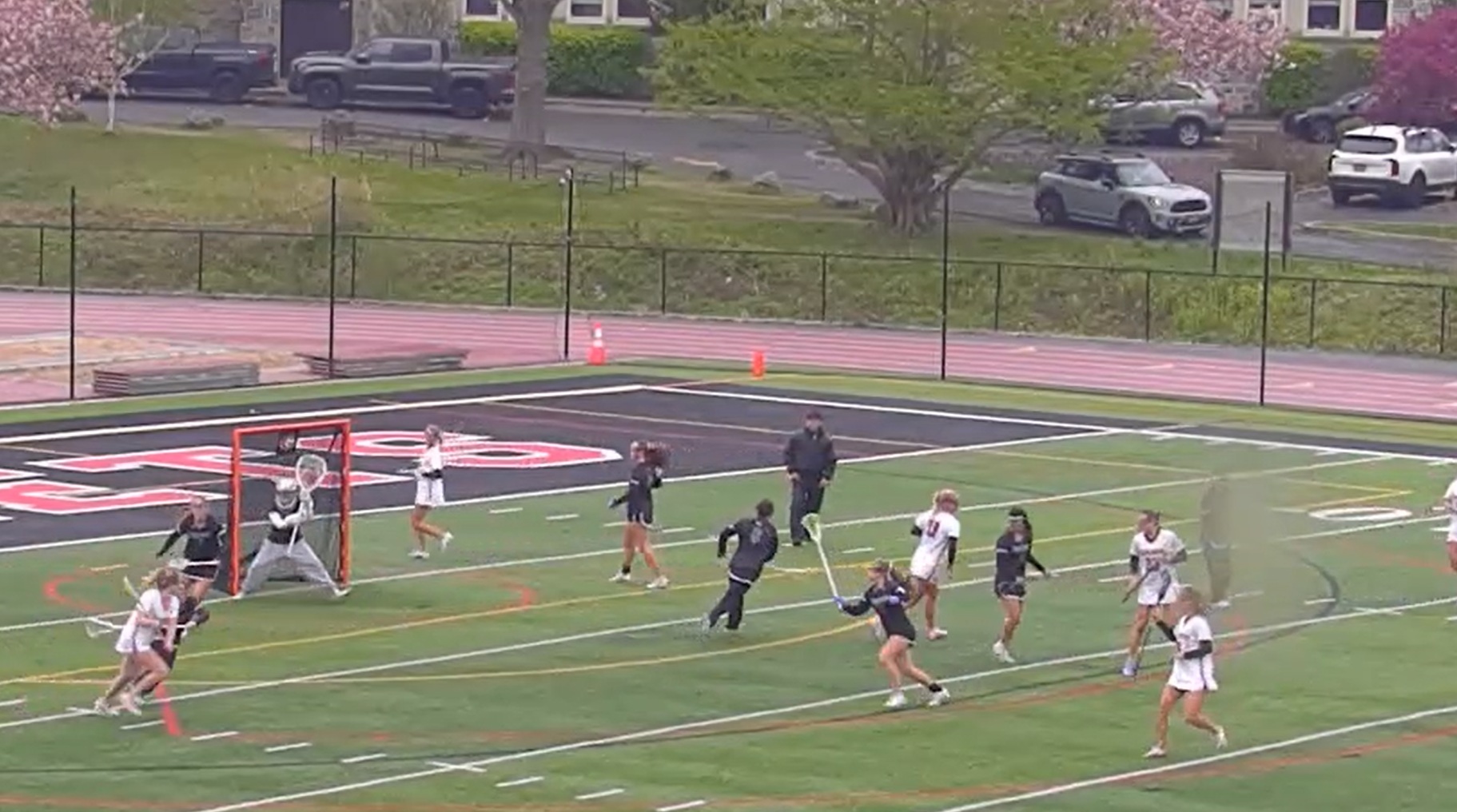 (PHOTO: The Rye Girls Lacrosse team on offense in a win from April 25, 2026.)