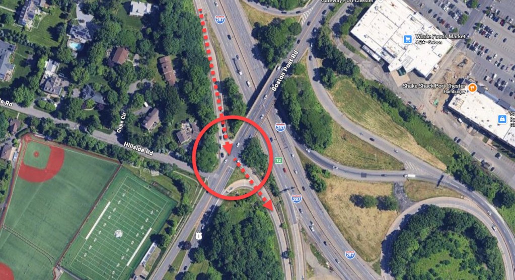 Map showing location of police activity.