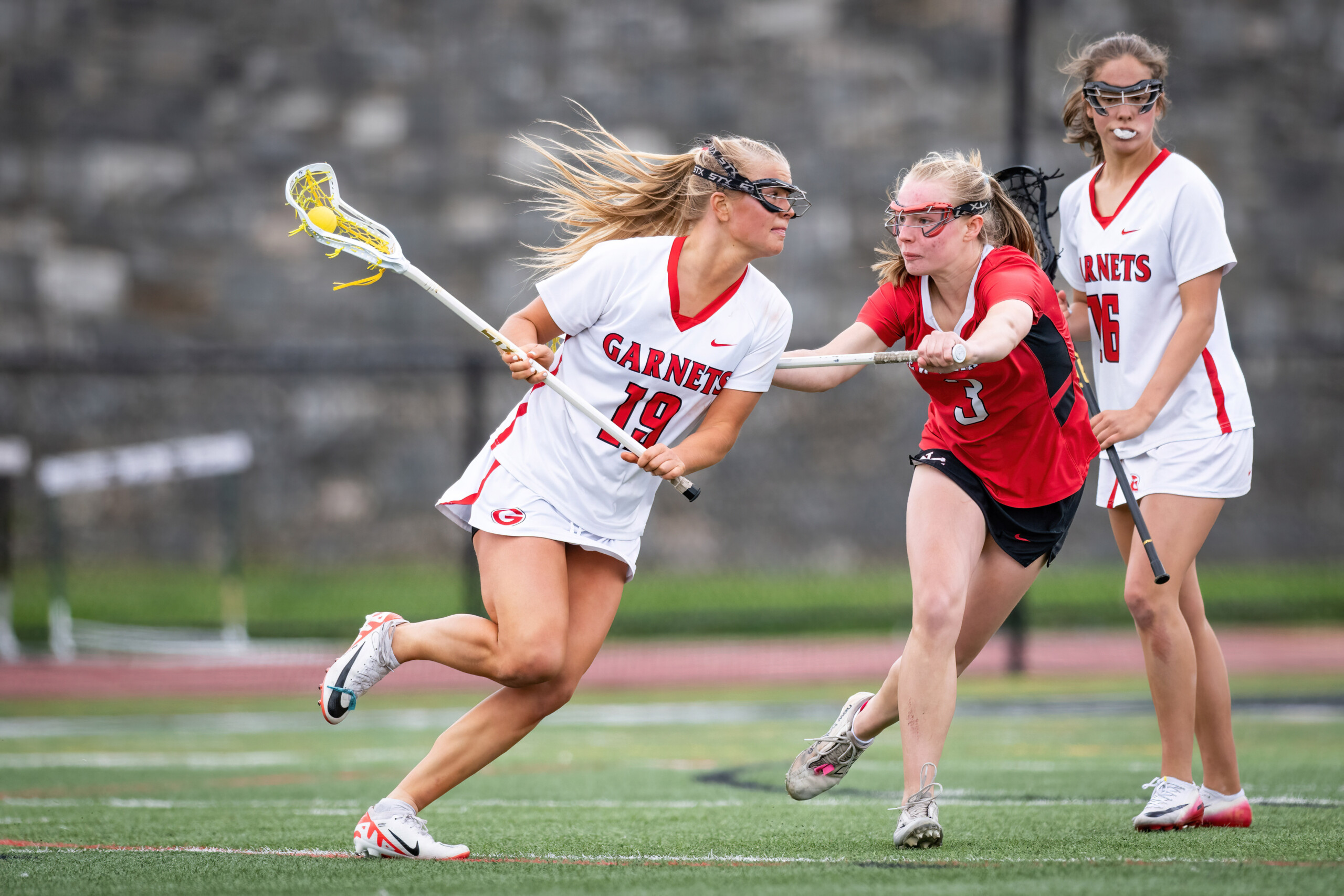(PHOTO: Rye Girls Lacrosse's Beau Whaling from a win against New Canaan on May 2, 2026. Contributed.)