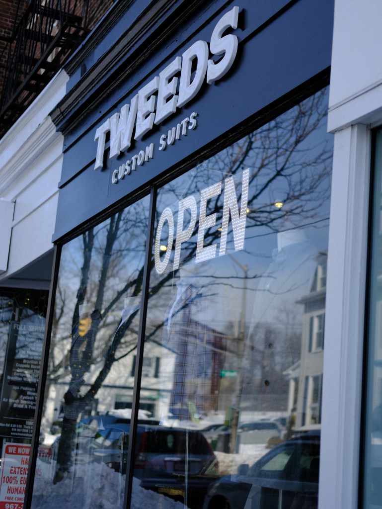 (PHOTO: TWEEDS Custom Suits at 80 Purchase Street in Rye. Contributed.)