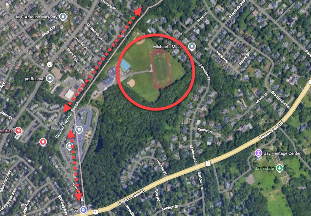 Maps showing location of emergency helicopter landing