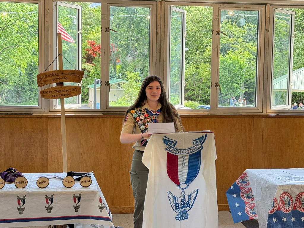 Person speaking at a lectern