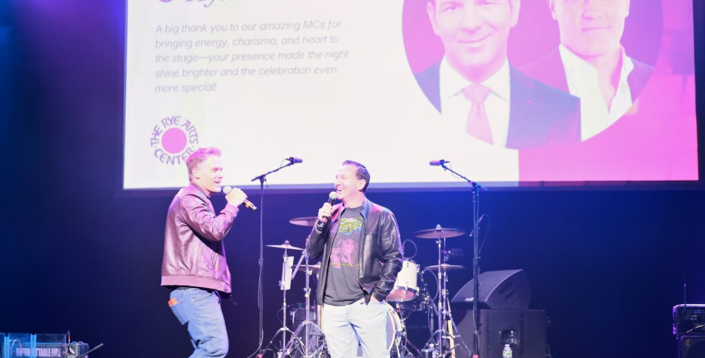 two men on stage