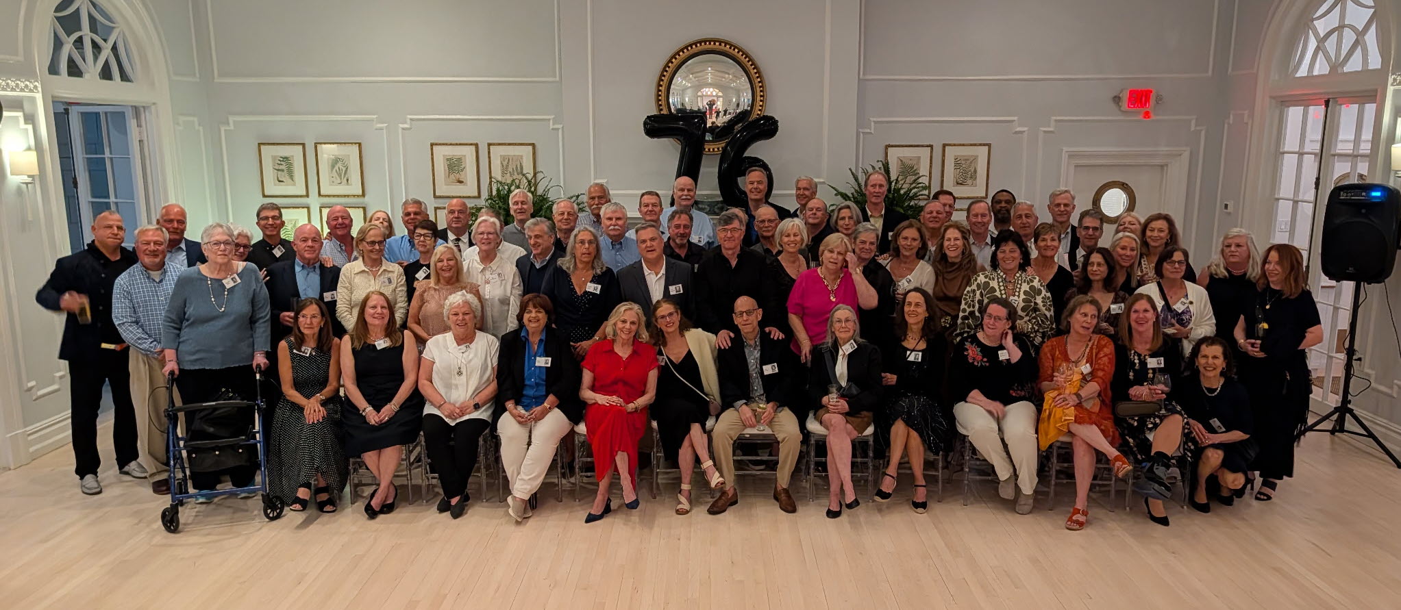 formal class reunion photo