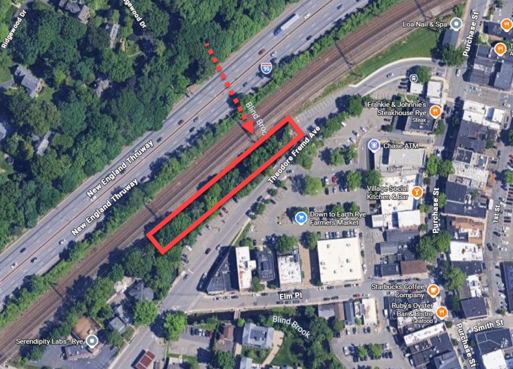 Map showing the area of a construction project.
