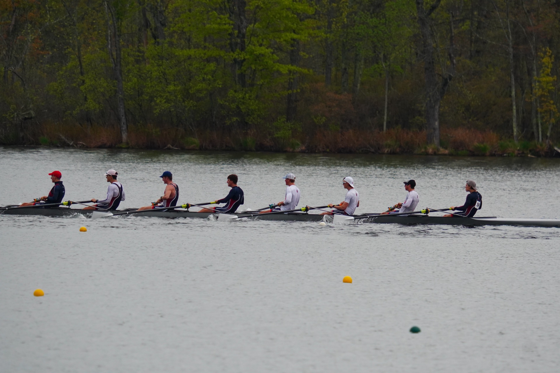 (PHOTO: The RowAmerica Rye Boys Varsity Eight boat from the New York State Championships from May 8-10, 2026. Contributed.)