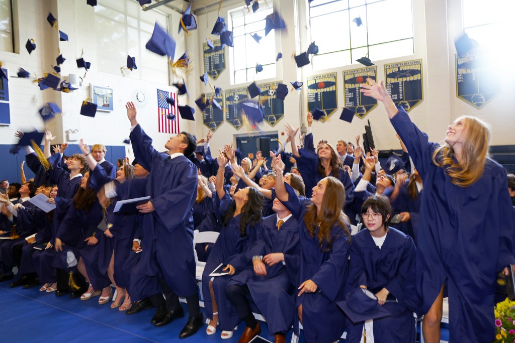 (PHOTO: Rye Country Day School's 2026 graduates celebrate at 157th Commencement.)