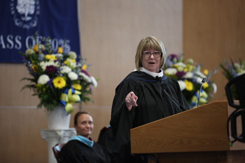 (PHOTO: Rye Country Day School teacher Ginny Black is retiring after a 48 year career. Credit: Bruce Gilbert.)