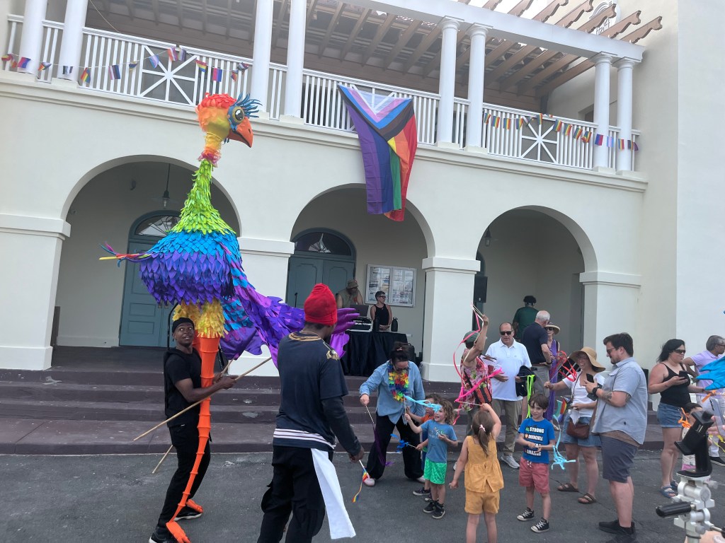 (PHOTO: The sixth annual Pride month celebration took place at Rye Town Park on Saturday, June 6, 2026 featuring an art fair, musical performances, a flag ceremony, and parade. Credit: Claire Curran.)