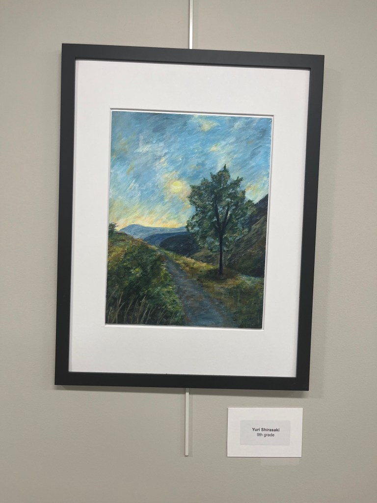 (PHOTO: Artwork made by Rye High School 9th grader Yuri Shirasaki. Credit: Claire Curran.)