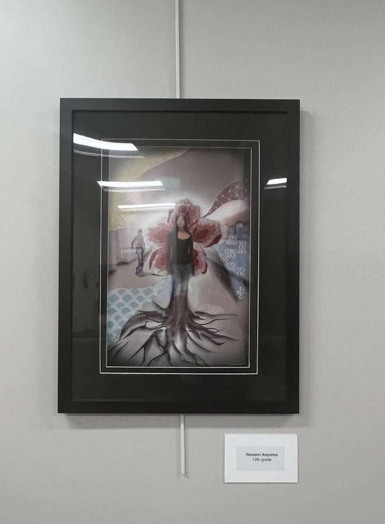 (PHOTO: Artwork made by Rye High School AP Art student Nanami Aoyama. Credit: Claire Curran.)