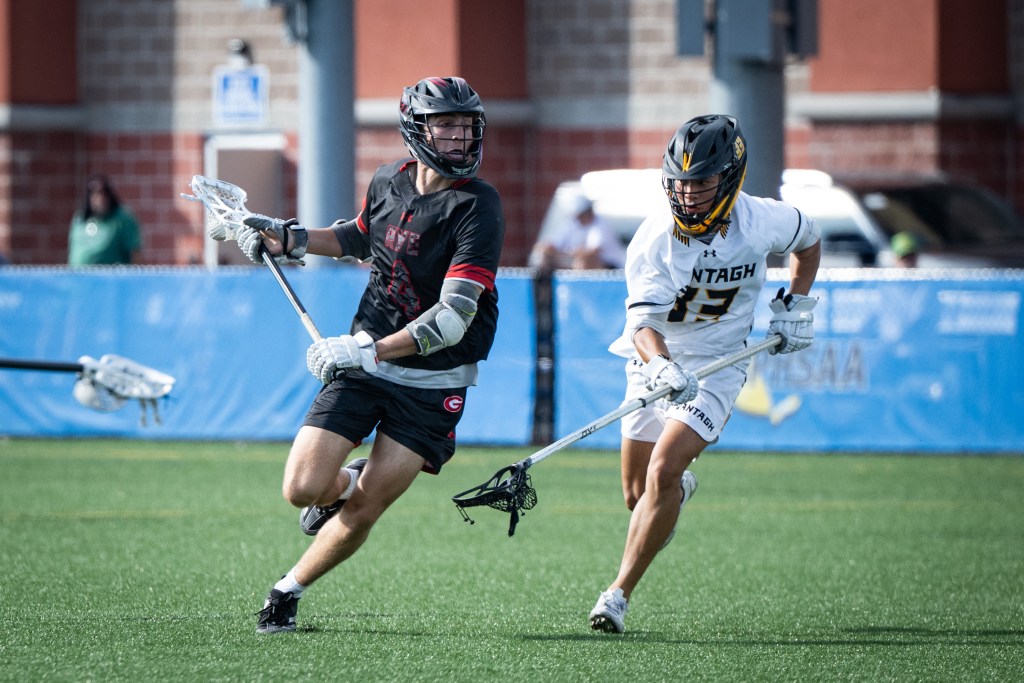 (PHOTO: Rye Boys Lacrosse's Carson Miller from the 2026 regional finals. Contributed.)