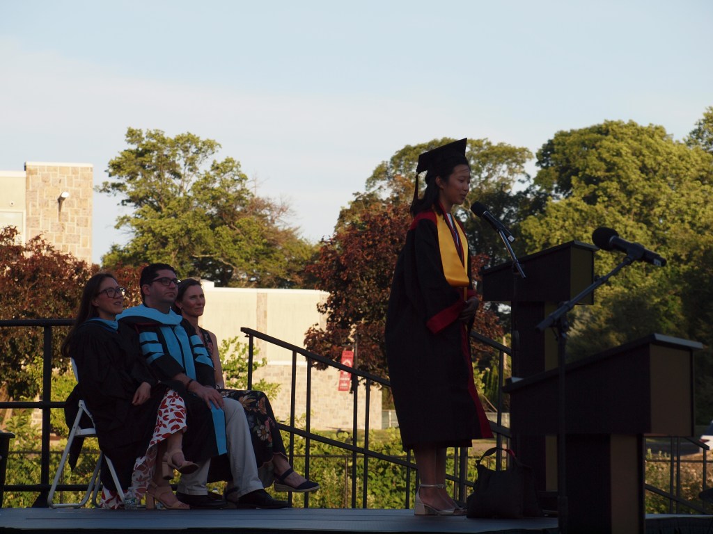 (PHOTO: Rye High School Class of 2026 Valedictorian Grace Wang.)