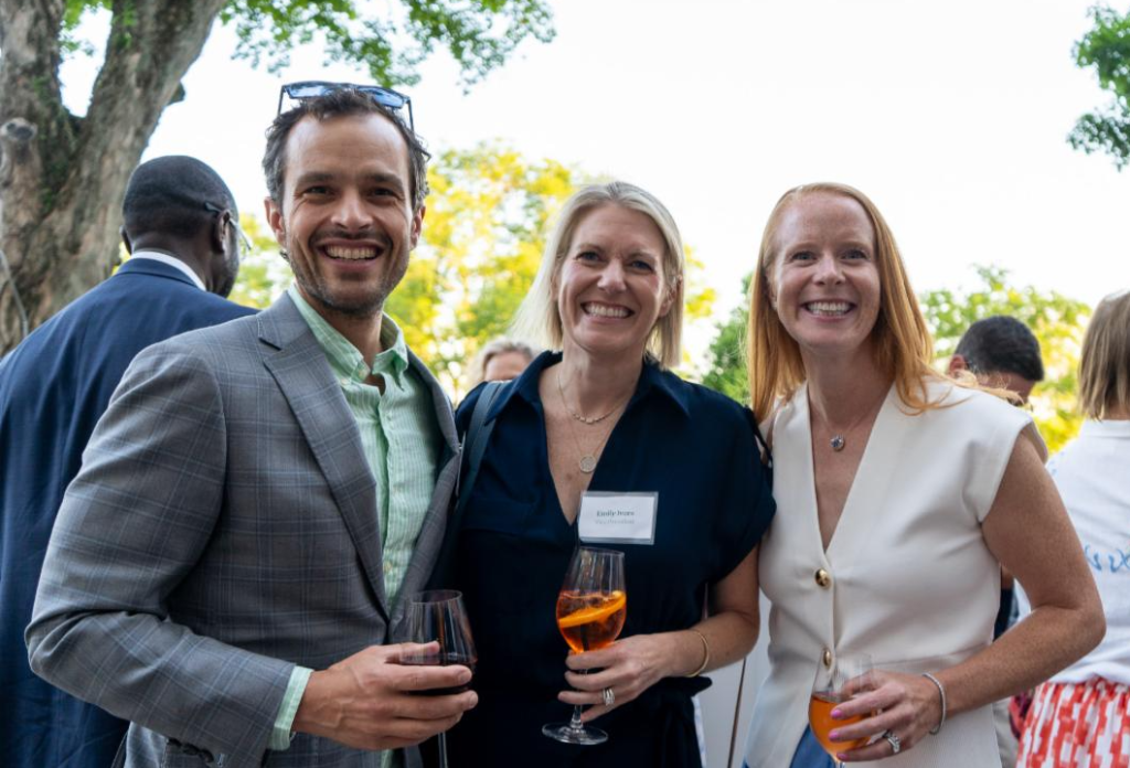 (PHOTO: Board Member Simon Koster, Board Vice President Emily Ivers, and Charlotte Koster at the FRNC annual Nature Access Fund benefit dinner on June 4, 2026. Contributed.)