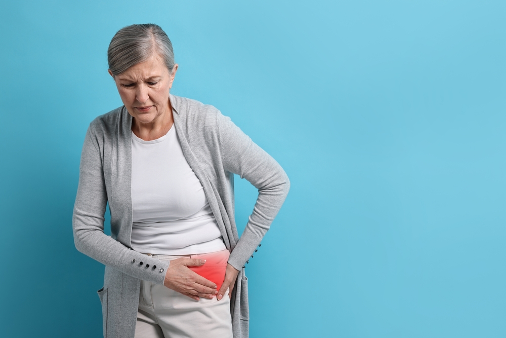 woman with back pain