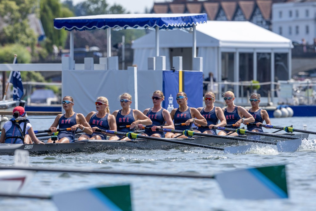 (PHOTO: The 2026 Rye Girls Varsity Eight Boat: national champions, international semifinalists. Contributed.)