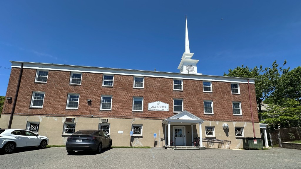 Former church building being renovated into an early learning center