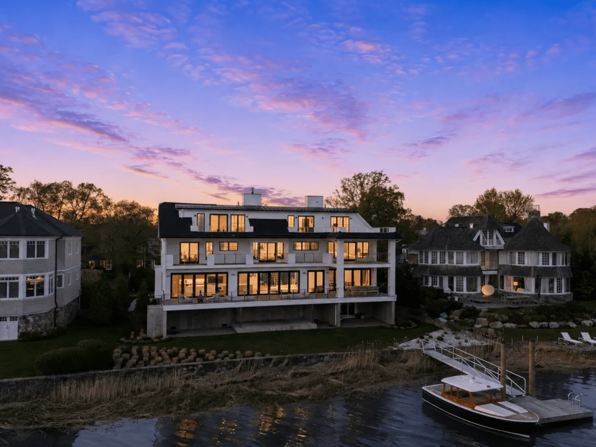 House of The Week: Waterfront Home with Private Beach Access in Old Greenwich
