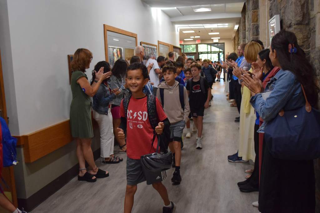 Students in the hallway