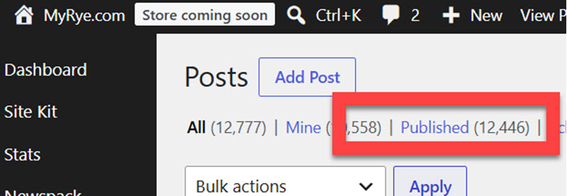 Image of a web publishing platform