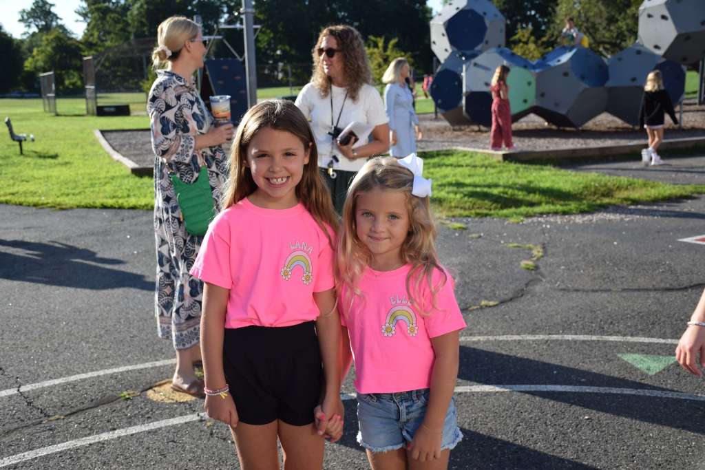 Two students outside school