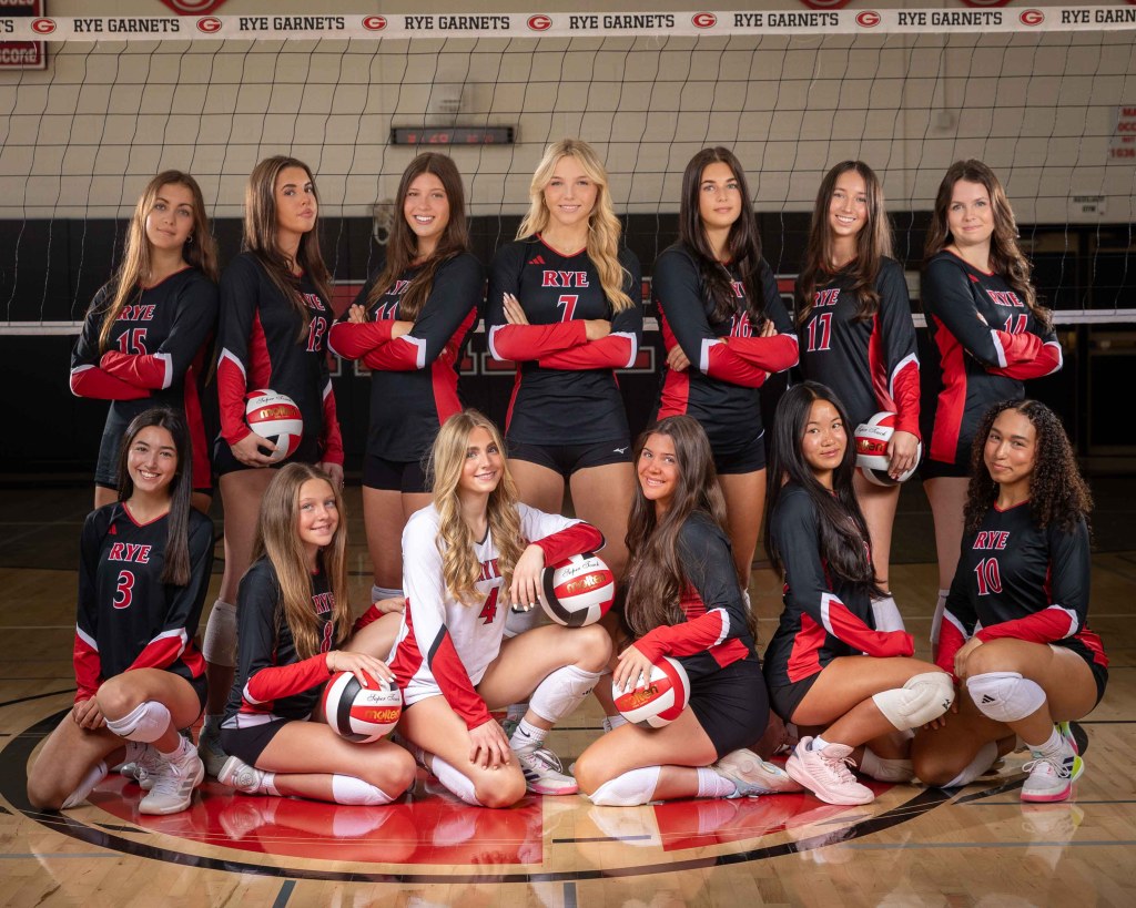 (PHOTO: The 2026 Rye Varsity Volleyball team picture. Contributed.)